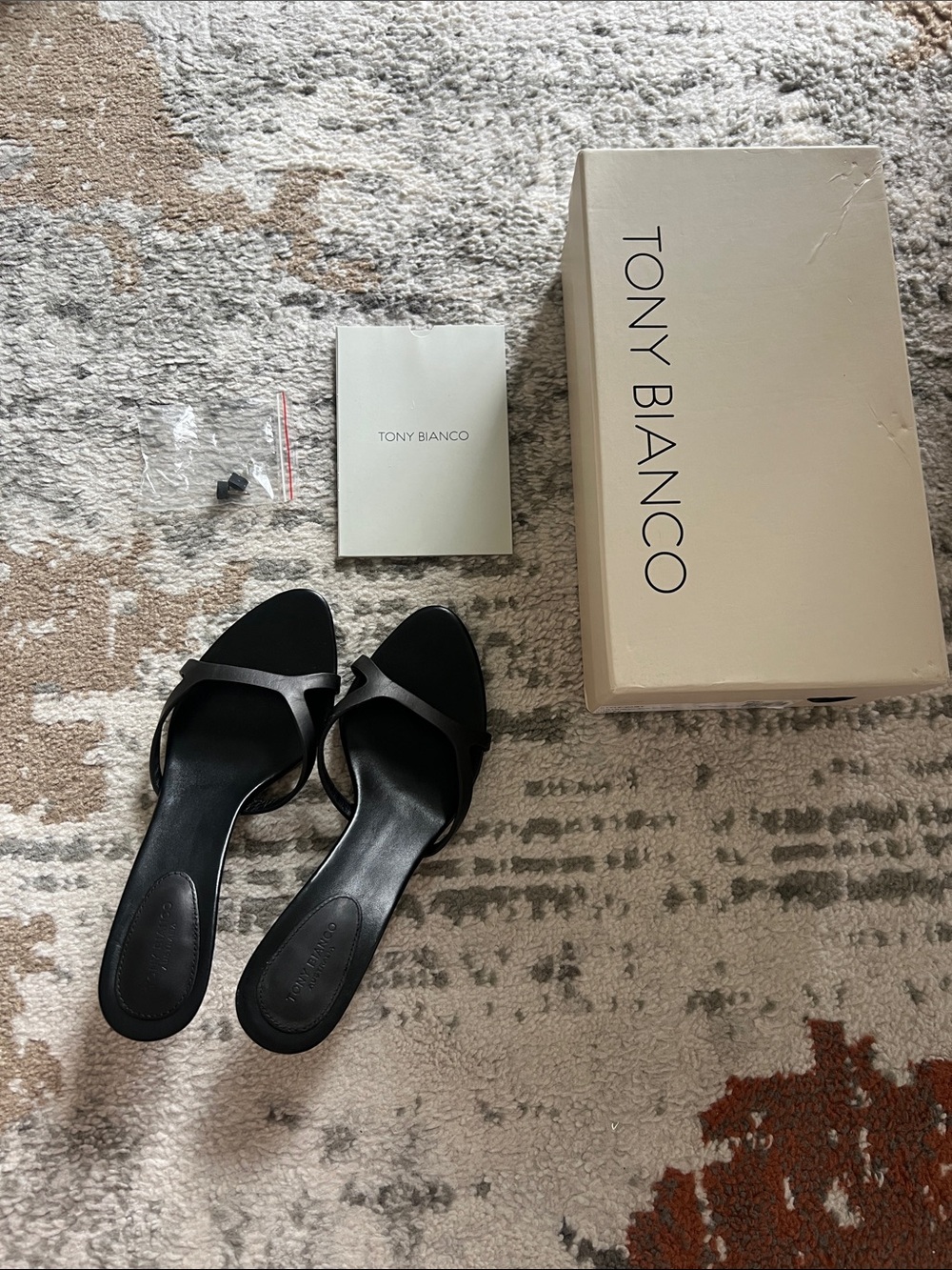 Tony Bianco Daisy Black Slide Mule - Picture 4 of 5